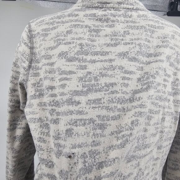 Zyia Active Womens Zipper Up Performance Abstract Jacket Cream Women's XL 3429 - Picture 6 of 7